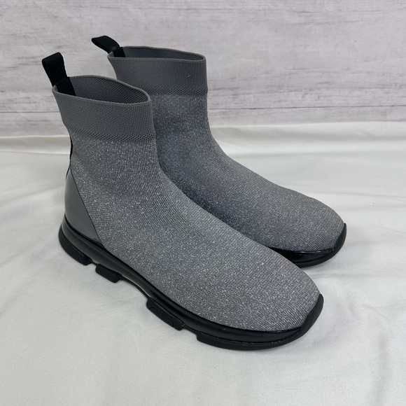 MICHAEL Michael Kors Shoes - Michael Kors Women's Kendra Reflective Stretch Knit Sock Sneakers Size 8.5